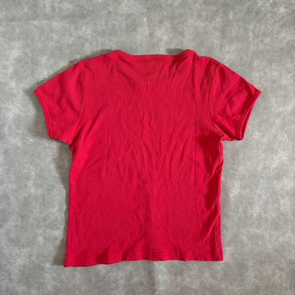 ✨2 FOR $25✨ Cabelas red ribbed studded y2k baby tee - Picture 8 of 11